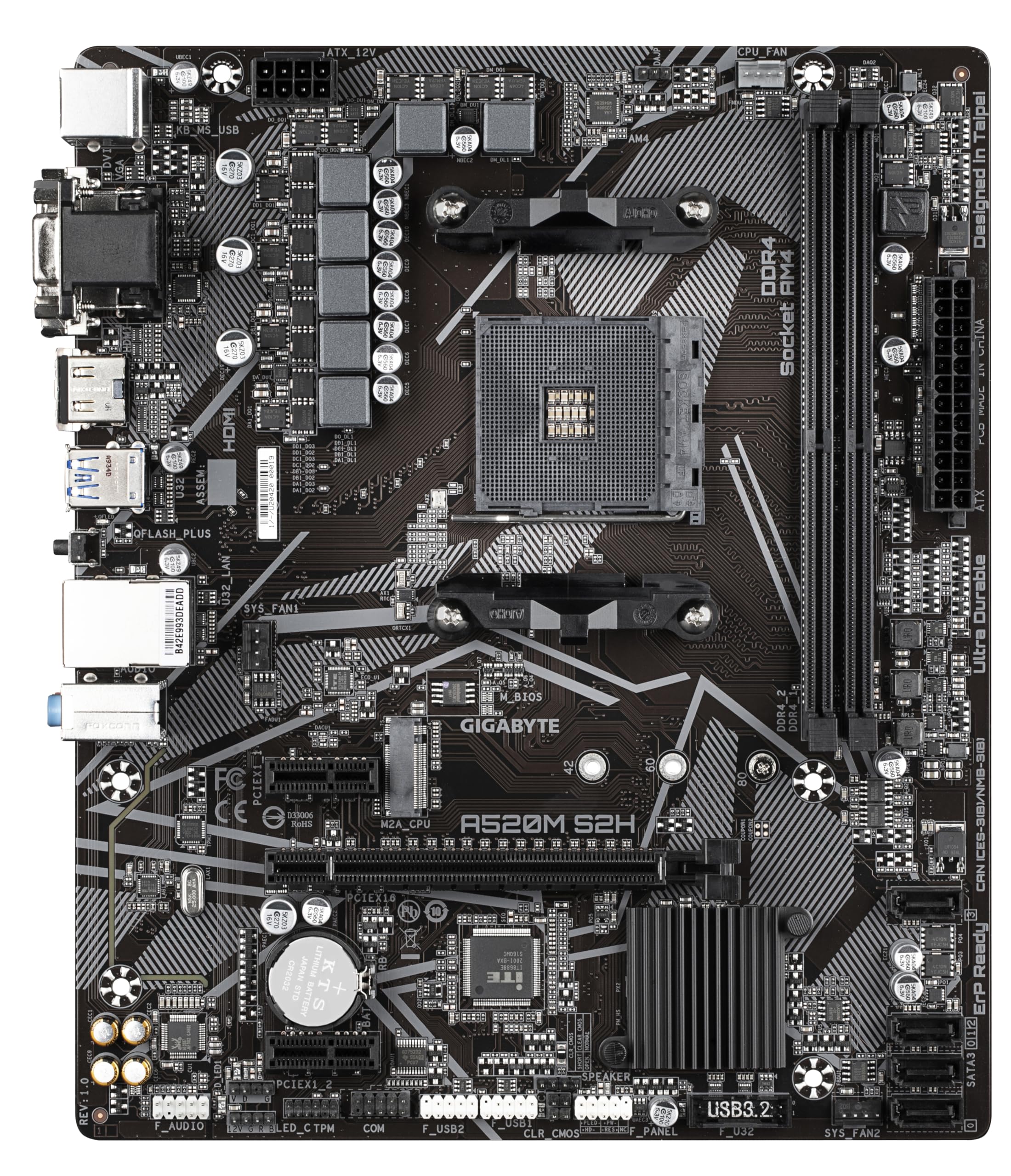 取り置き a520m s2h ryzen5 4500　gigabyte cpu Amazon.com: GIGABYTE A520M S2H Motherboard - Supports AMD